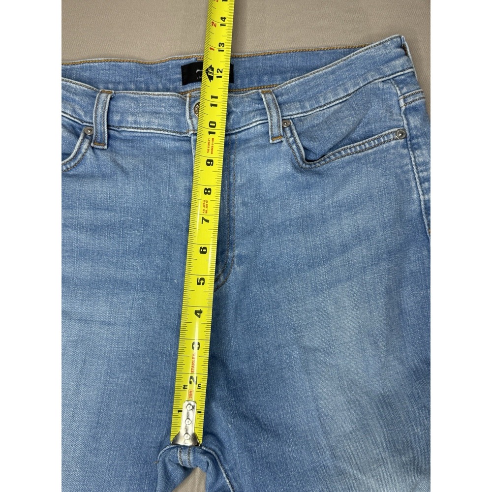 7 For All Mankind Jeans Women's 30 High Waist Slim Kick Light Wash Crop - Picture 7 of 10